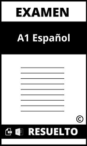 Examen A1 Español Pdf