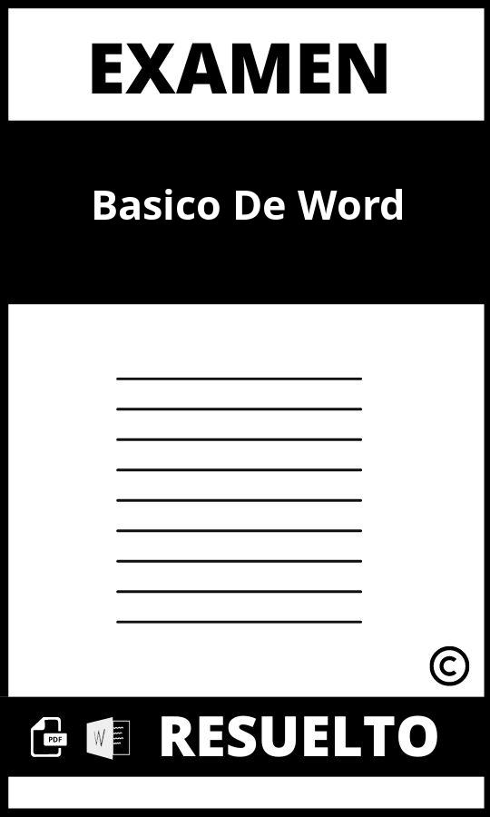 Examen Basico De Word