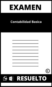 Examen De Contabilidad Basica