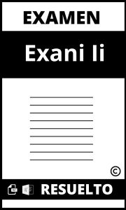 Examen Exani Ii