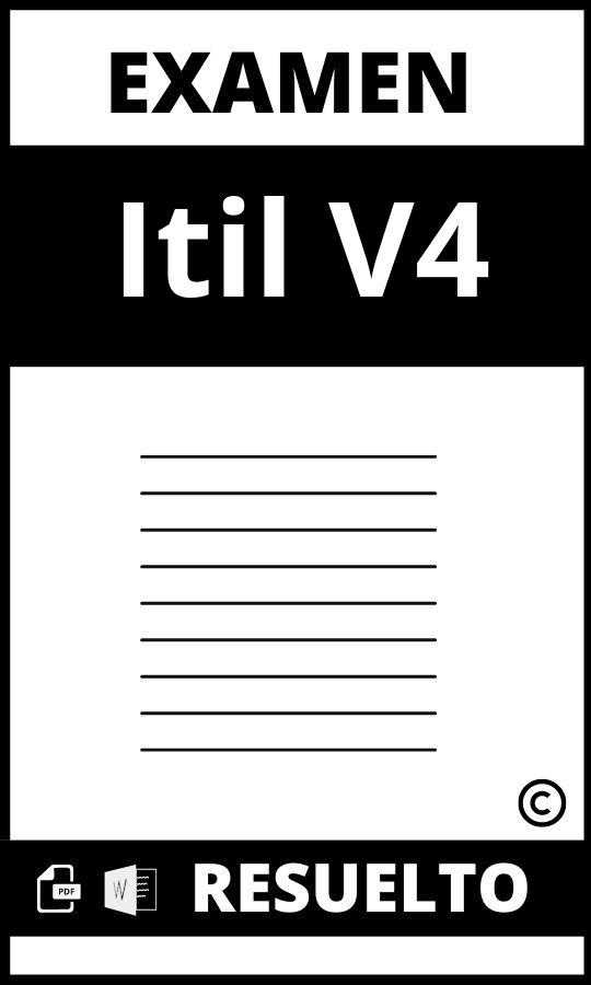 Examen Itil V4 Resuelto